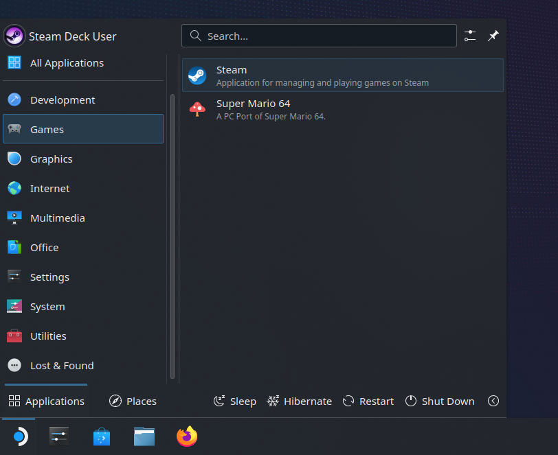 /talexander/homepage/media/commit/46f471999ba89dba50b0707a550a3f20bf36043d/posts/2025/02/16/install-sm64ex-steam-deck/files/start_menu.png